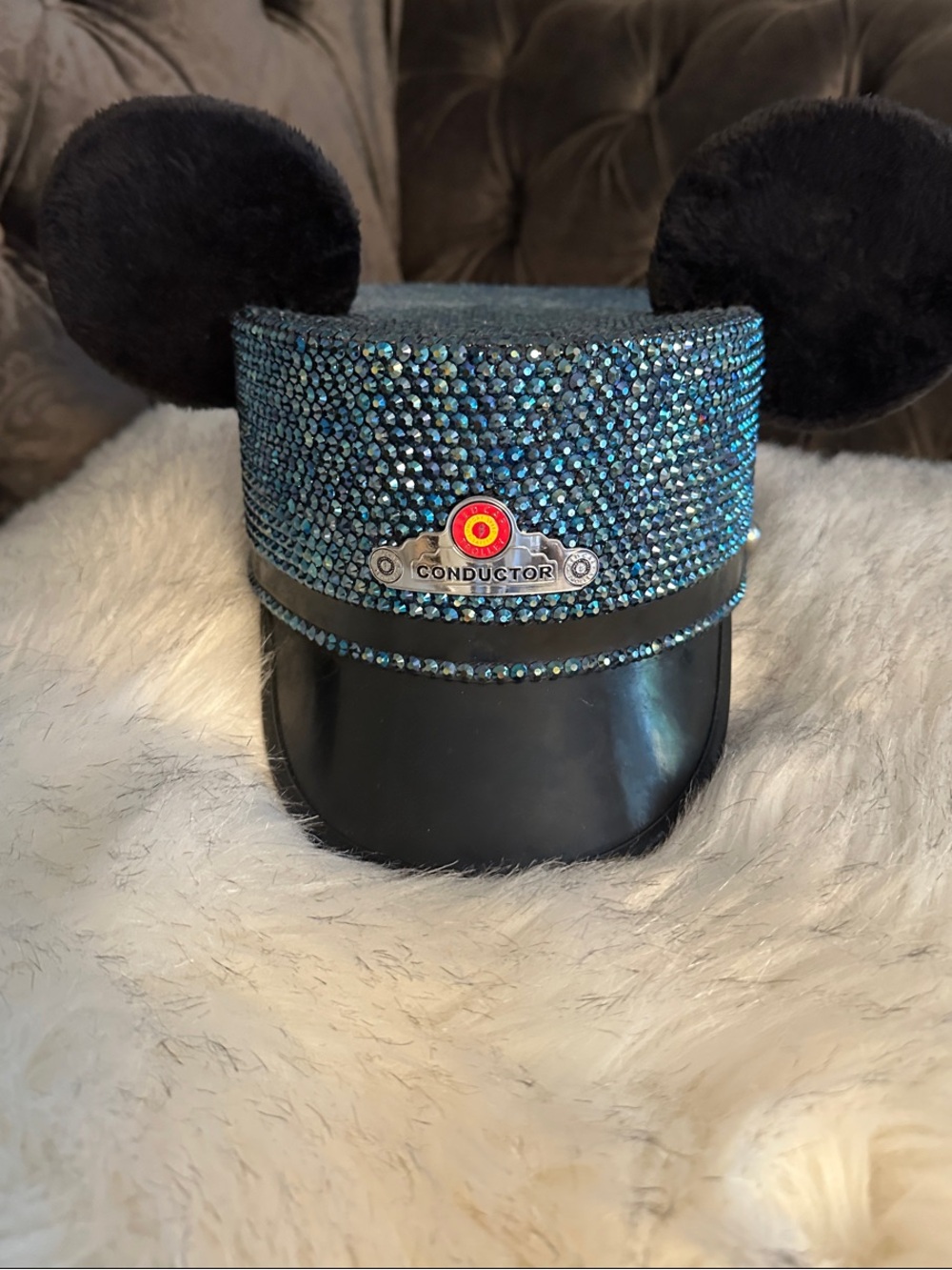 Custom Disney Conductor Hat Bling! Disney World Disneyland